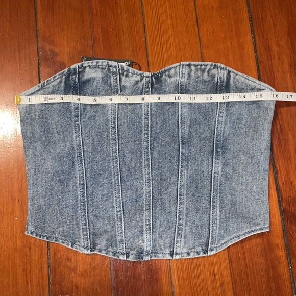 denim corset top - Picture 6 of 6